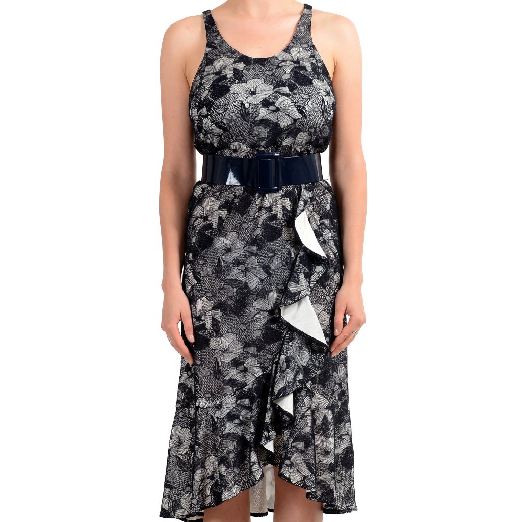 Viktor & Rolf Women's Lace Belted Ruffled Dress